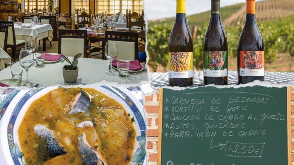 Restaurante típico en León con menú del día casero, vino DO Bierzo y platos tradicionales como cazuela de pescado – dónde comer en León barato.