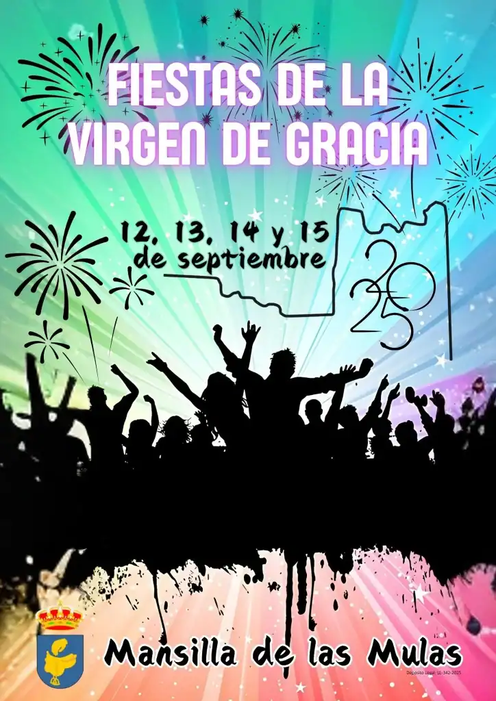 Cartel oficial fiestas Virgen de Gracia Mansilla de las Mulas 2025