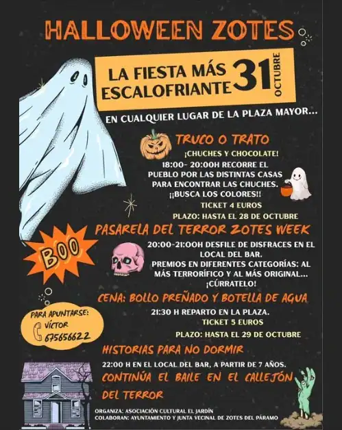 Truco o trato en Zotes del Páramo - Halloween en León 2025